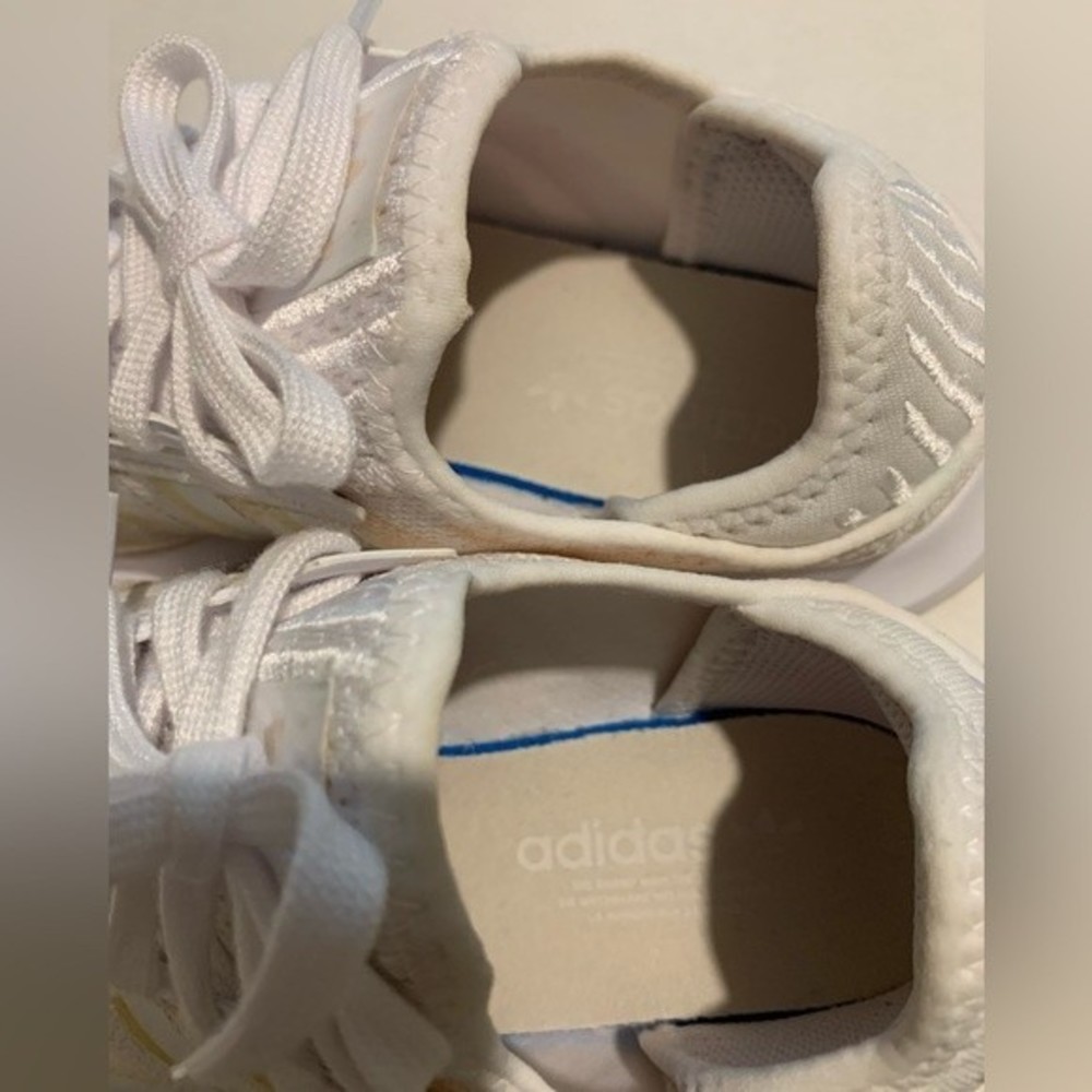 adidas Swift Run X Halo Ivory / White leopard Womens Tennis Shoes size 6 1/2. - Picture 7 of 10